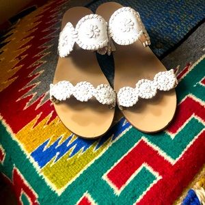 Jack Rogers White flat sandals size 10